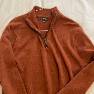 Medium Orvis pullover sweater. Always dry cleaned.